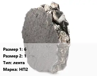 Никель 6х1 лента Марка: НП2